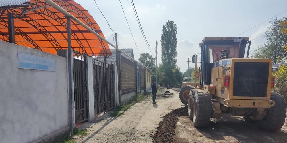 На каком этапе ремонт дороги по улице Кулиева, рассказали в мэрии Бишкека изображение публикации