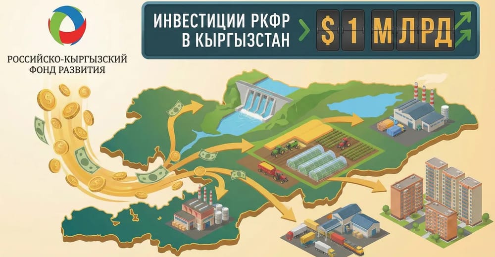 Инвестиции РКФР в экономику Кыргызстана превысили $1 млрд изображение публикации