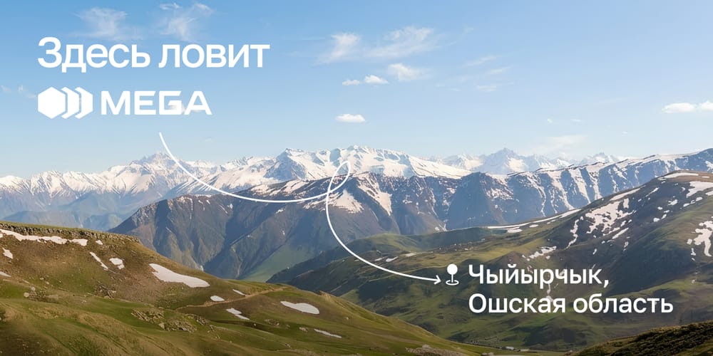 Где горы встречают небо: на Чыйырчыке появилась связь от MEGA изображение публикации