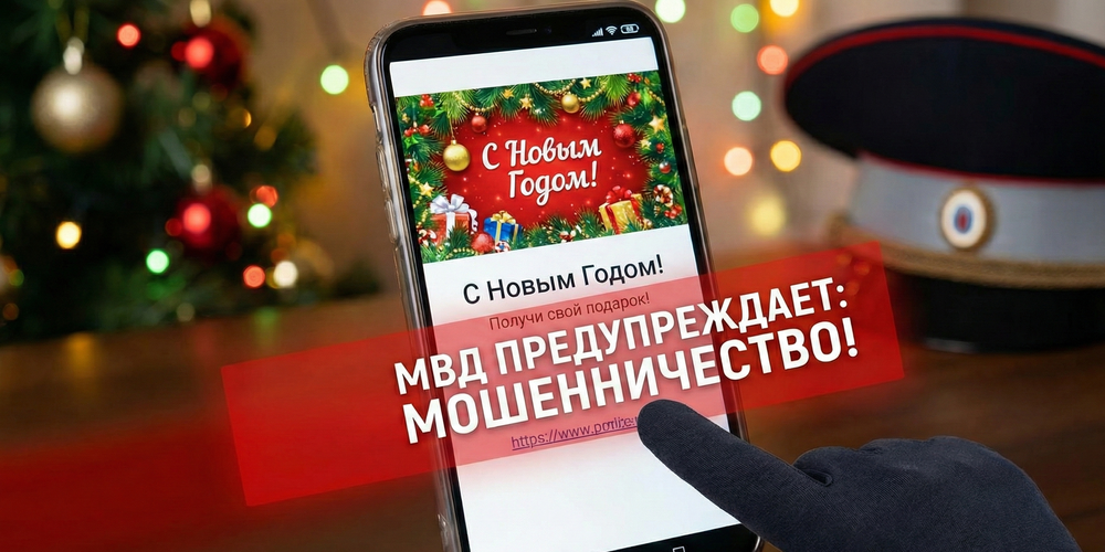 МВД предупредило о мошеннических рассылках под видом новогодних поздравлений изображение публикации