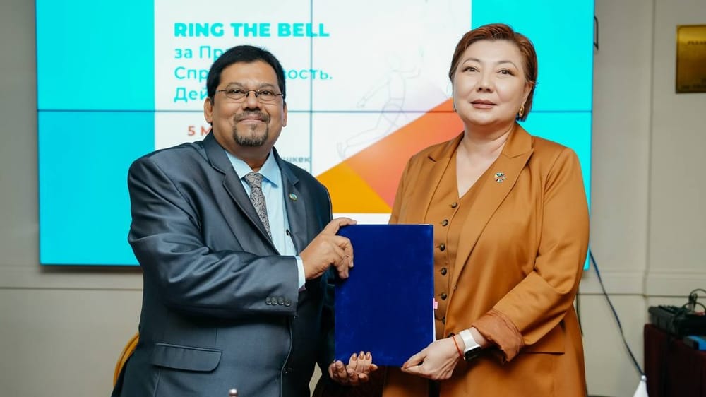 «Элдик Банк» — первый банк Кыргызстана, подписавший WEPs и партнёр «Ring the Bell for Gender Equality» изображение публикации