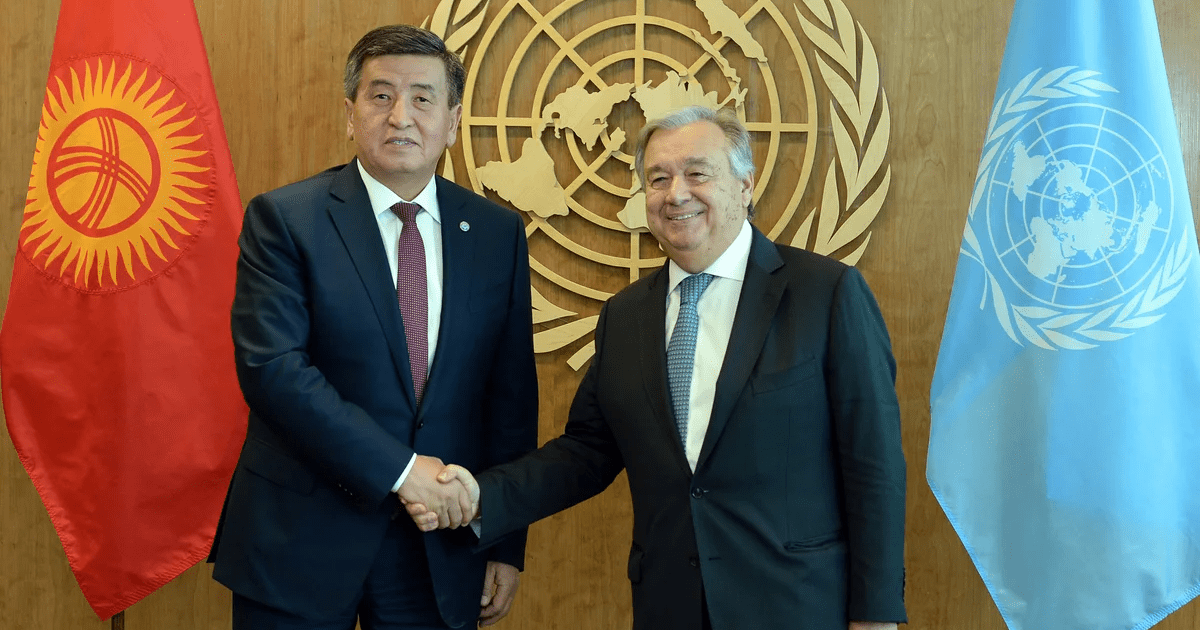 Жээнбеков написал генсеку ООН как тяжело бороться с коронавирусом и напомнил про план раздать $2 млрд изображение публикации