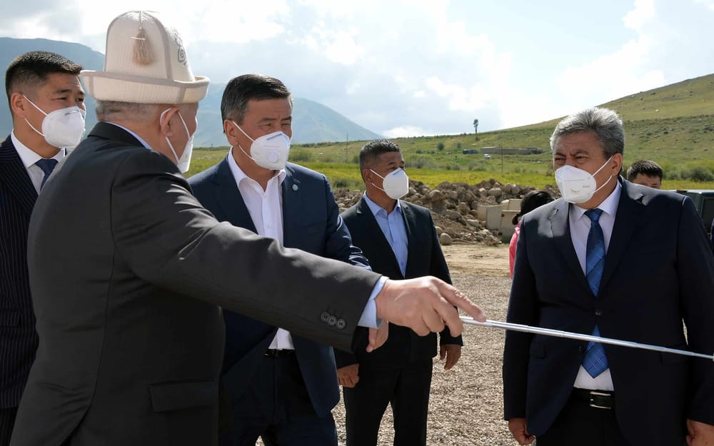 Жээнбеков ознакомился с проектом в Нарынской области из тех, что на его «особом контроле». ФОТО изображение публикации