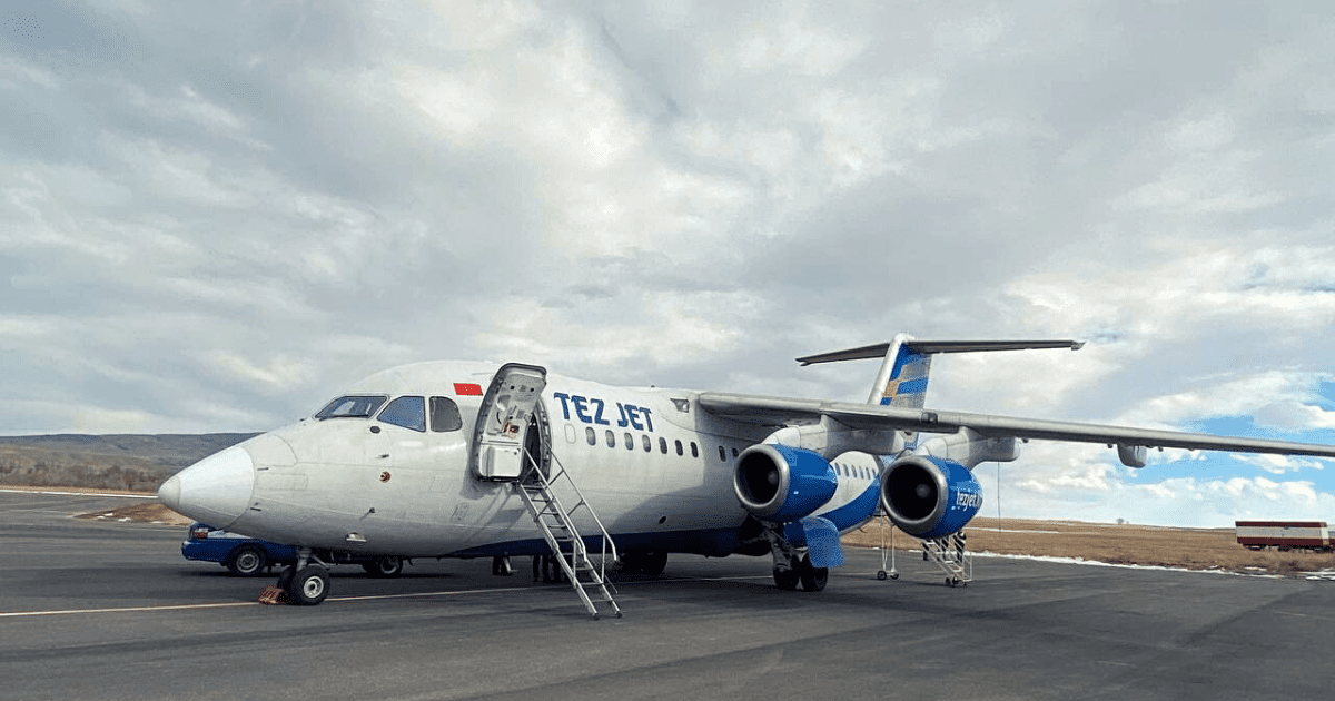 В обновленном аэропорту Исфаны встретили первый рейс из Бишкека изображение публикации