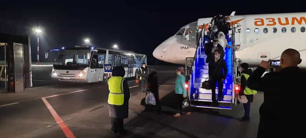 В международном аэропорту «Ош» встретили первый чартерный рейс из Ростова-на-Дону изображение публикации