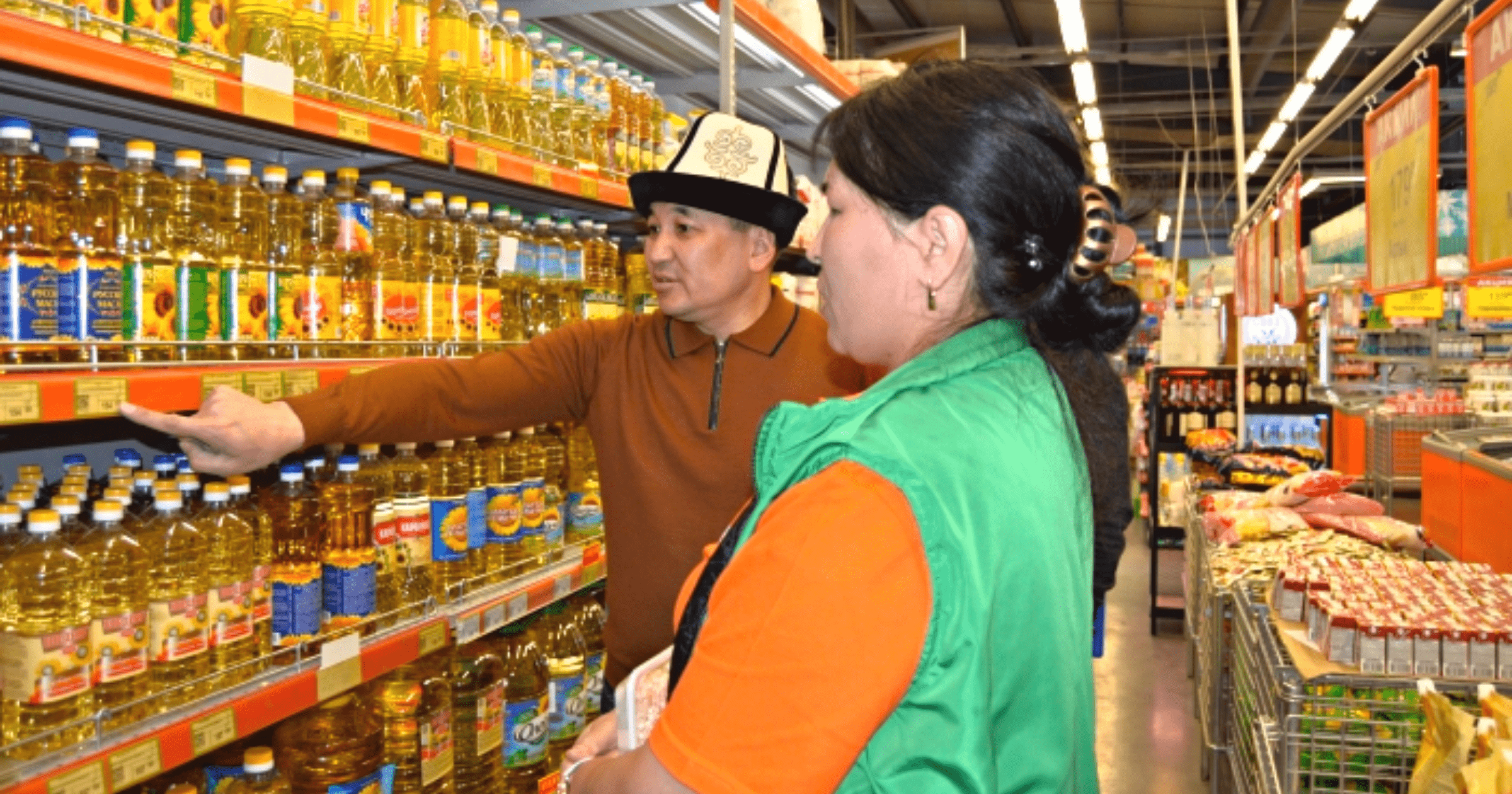 В крупных торговых сетях Бишкека подешевело растительное масло изображение публикации