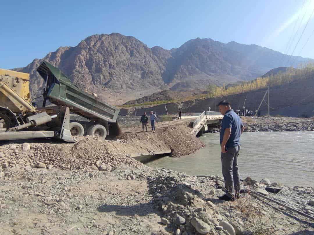 Подорванный 36-метровый мост в Баткенской области открыт для проезда изображение публикации