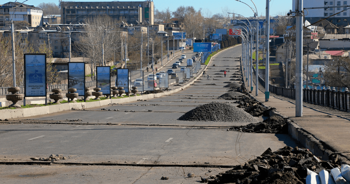 В Оше впервые за 40 лет ремонтируют мост на Абдыкадырова изображение публикации