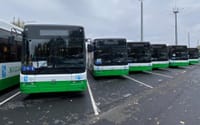 В Бишкеке линию микроавтобусов №166 заменили на автобусы изображение публикации