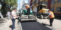 В Оше начали асфальтировать тротуары и велодорожки на аллее вдоль улицы Масалиева изображение публикации