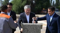 В Таласе при участии Адылбека Касымалиева заложили капсулу под новую школу на 900 мест изображение публикации