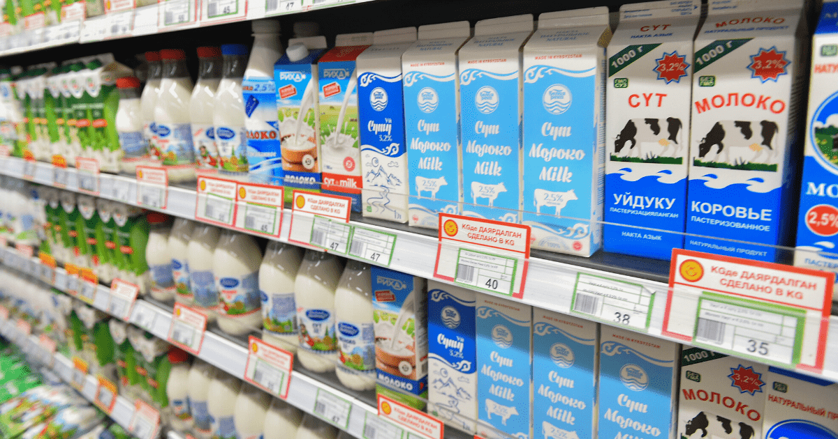 За полгода Кыргызстан экспортировал почти 7 тысяч тонн молочной продукции в Казахстан