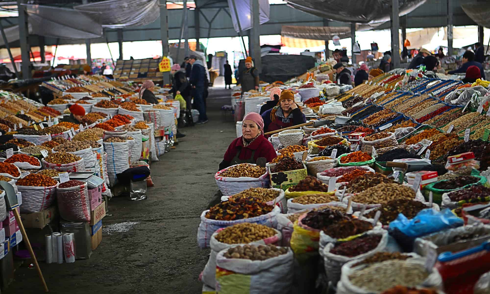 Количество рынков в Кыргызстане с начала года незначительно сократилось