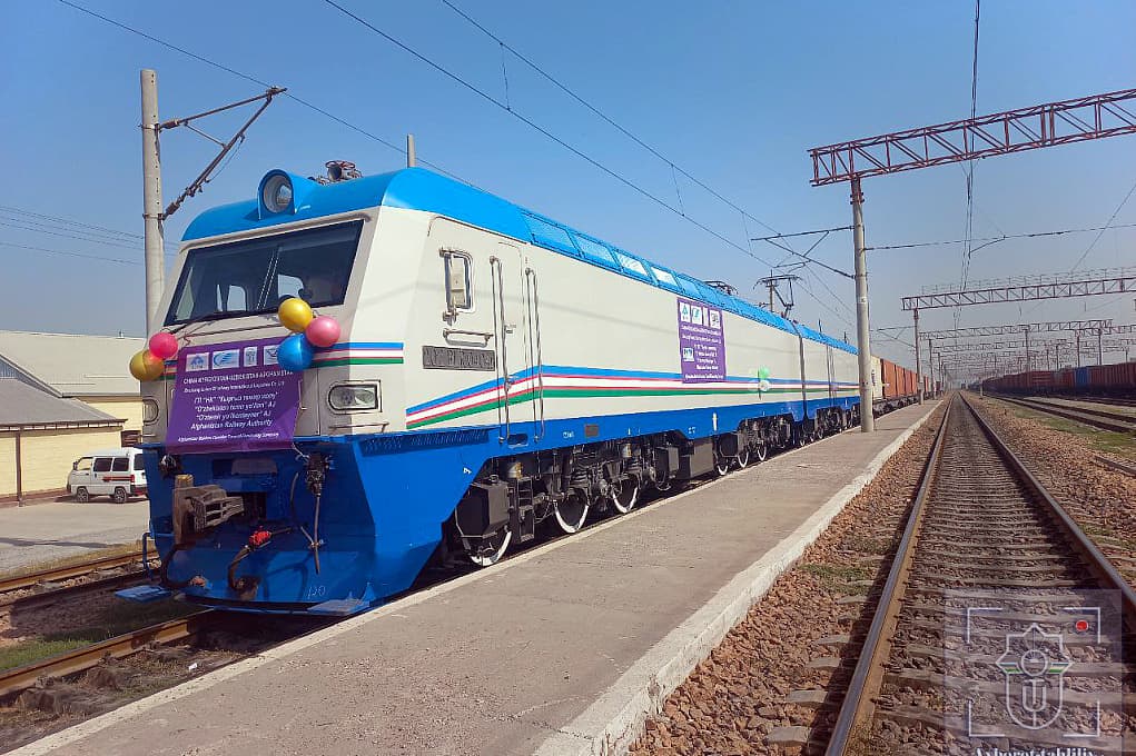 Пилотный поезд выехал по новому транзитному маршруту «Китай–Кыргызстан–Узбекистан–Афганистан»