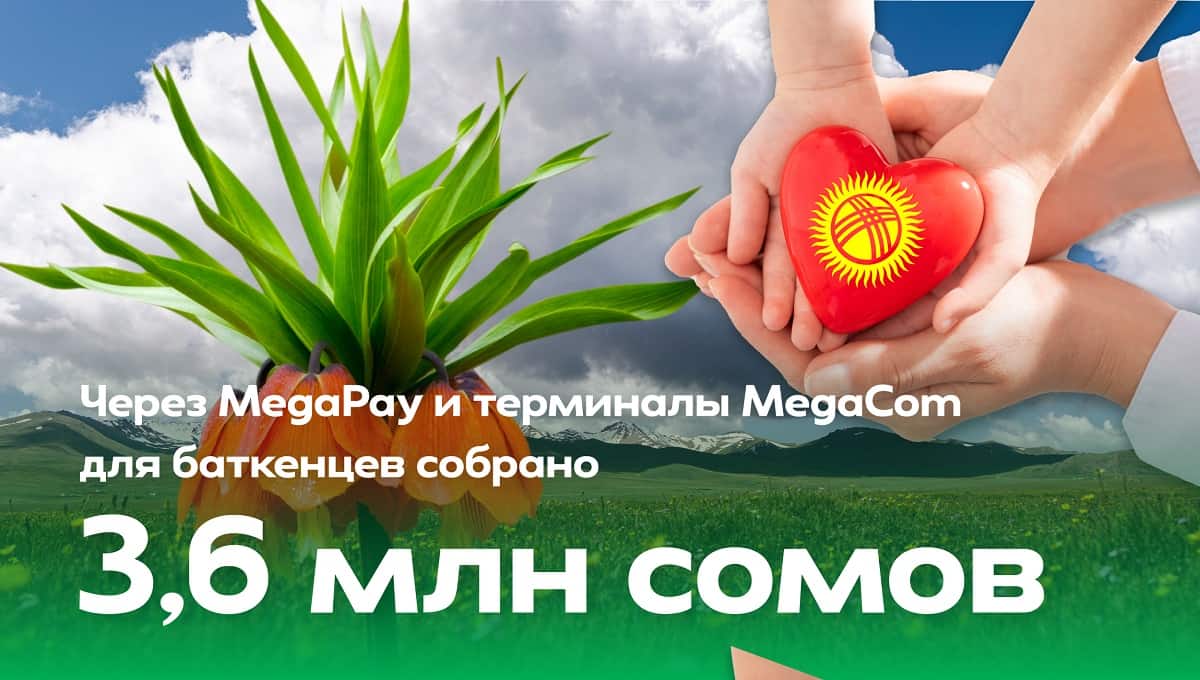 Через MegaPay и терминалы MegaCom для баткенцев собрано более 3.6 млн сомов