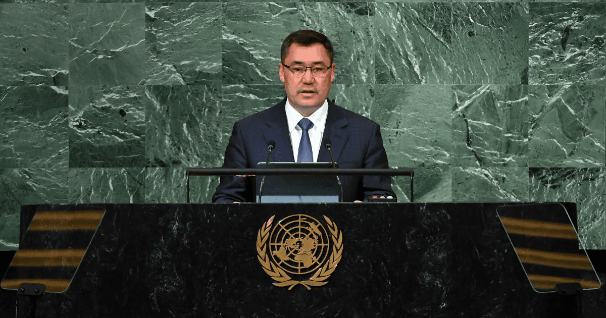Готовы продолжать переговоры с «таджикскими партнерами» – заявление Садыра Жапарова на генассамблее ООН