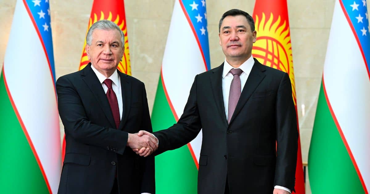 Садыр Жапаров назвал историческим событием делимитацию кыргызско-узбекской границы