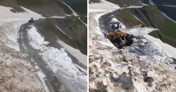 Перевал Сары-Кыр частично расчищен — дан проезд в одну полосу изображение публикации