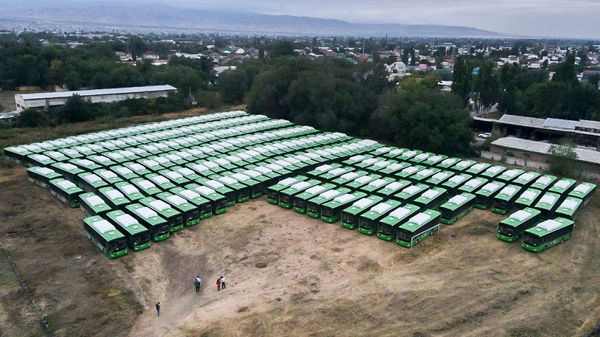 Новые прибывшие автобусы из Китая выйдут на маршруты в Бишкеке в день знаний изображение публикации