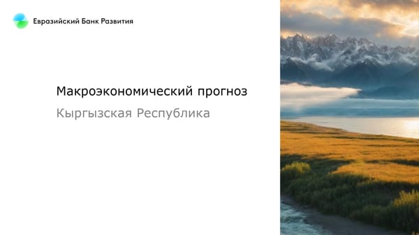 ВВП будет замедляться, курс доллара расти - ЕАБР озвучил прогноз по экономике Кыргызстана на 2024 год изображение публикации