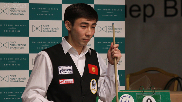 Трехкратный чемпион мира по бильярду Каныбек Сагынбаев.