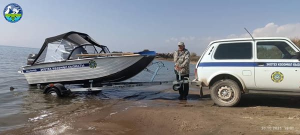 На Иссык-Куле изъяли 300 метров незаконных рыболовных сетей изображение публикации