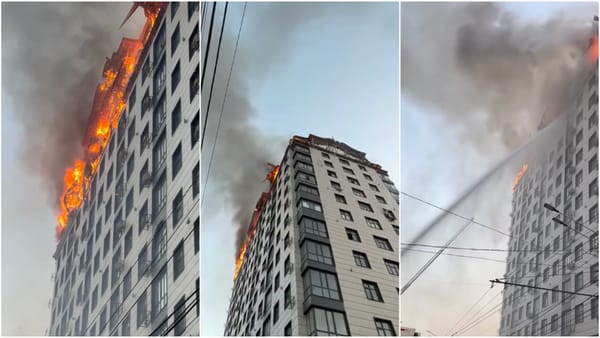 Пожар в жилой многоэтажке в Оше: эвакуированы 200 человек изображение публикации