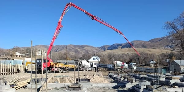 В Сузакском районе началось строительство школы имени Фрунзе изображение публикации