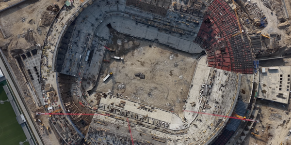 Строительство стадиона Бишкек Арена (Азаттык).