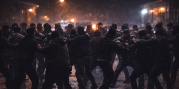 В Ысык-Атинском районе произошла драка с участием 29 человек: 11 – задержаны изображение публикации