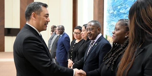 Садыр Жапаров обсудил глобальные вызовы с постпредами стран при ООН изображение публикации