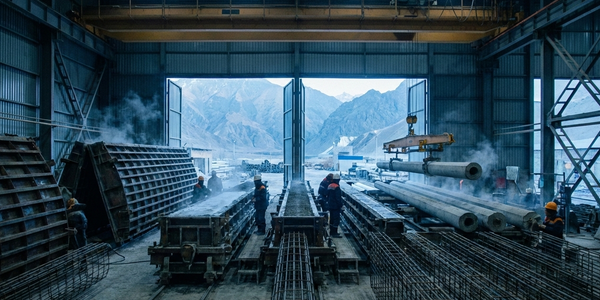 Нарынское ПЭС вдвое нарастит выпуск железобетонных изделий в 2026 году изображение публикации