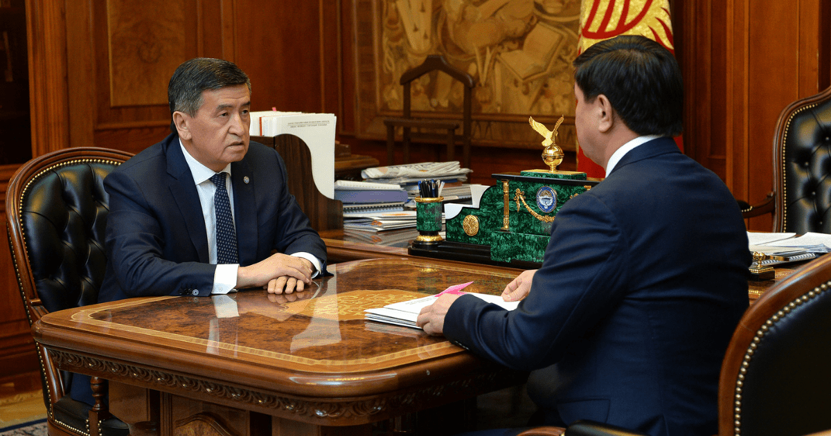 Жээнбеков встретился с Абылгазиевым. Призвал обратить внимание на доставку продуктов изображение публикации