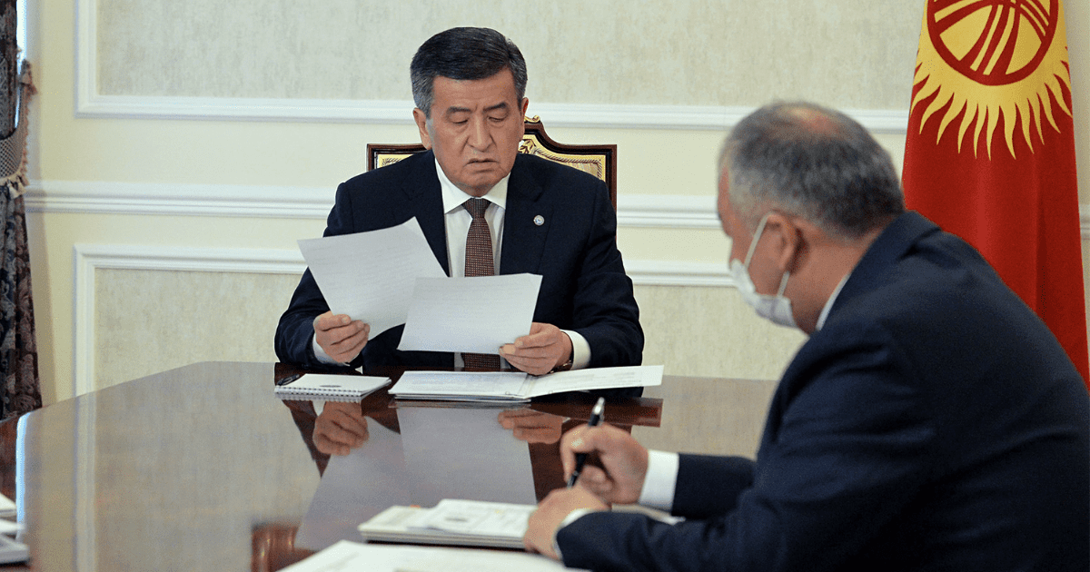Жээнбеков принял и.о. премьер-министра Боронова и потребовал наказывать нарушителей санитарных норм изображение публикации