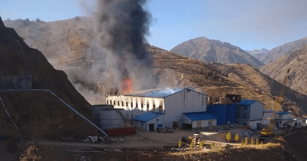 На золоторудном комбинате Full Gold Mining произошел пожар. ФОТО изображение публикации