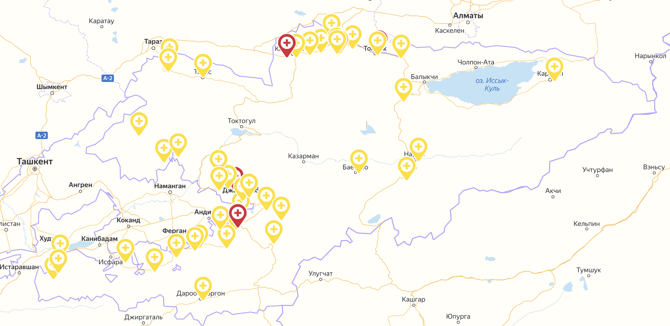 В КР полноценно заработала карта стационаров и больниц для пациентов с COVID-19 изображение публикации