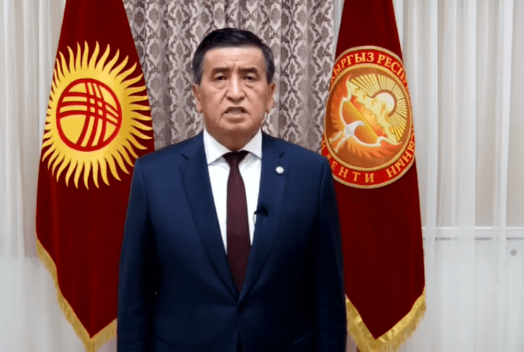 Сооронбай Жээнбеков записал видеообращение: Была незаконная попытка захвата власти изображение публикации