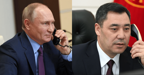 Садыр Жапаров переговорил по телефону с Владимиром Путиным изображение публикации