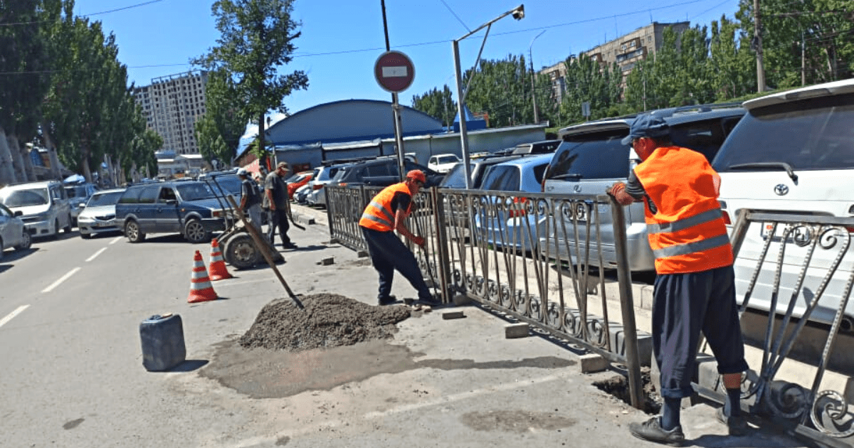 Возле рынка «Мадина» расширили участок улицы 7-апреля изображение публикации