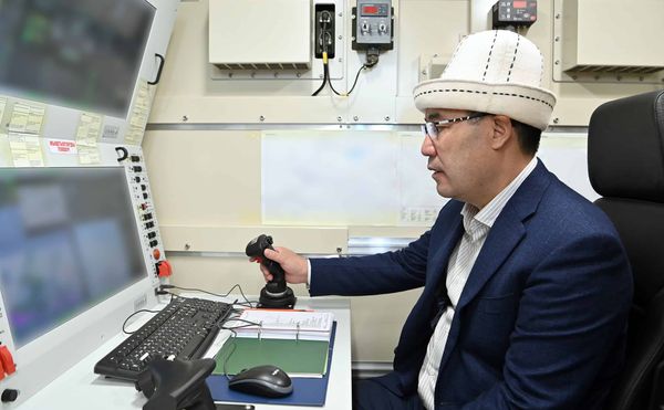 Садыр Жапаров открыл воздушную базу беспилотников Пограничной службы изображение публикации