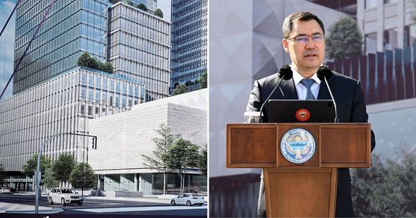 Деловой комплекс построят на месте ресторана «Нарын» – Садыр Жапаров заложил капсулу изображение публикации