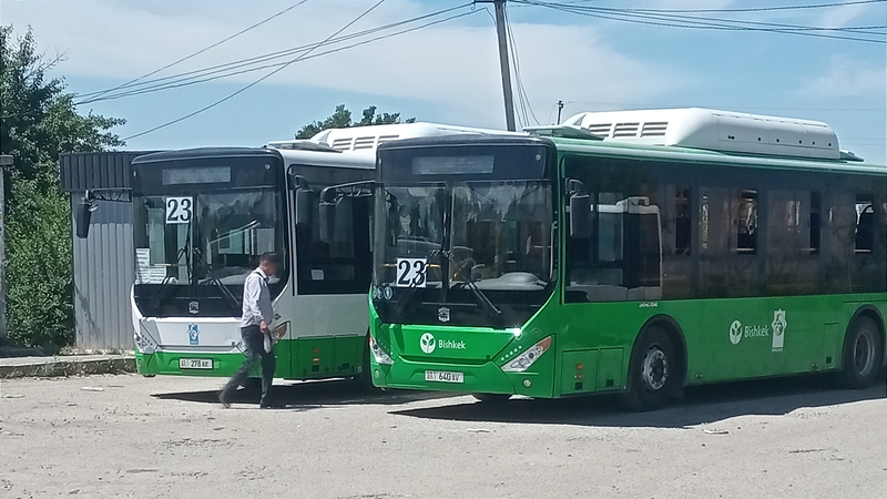 В Бишкеке частично изменили маршрут автобуса №23 изображение публикации