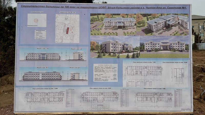 В Чолпон-Ате начали строить многопрофильную больницу за 282 млн сомов изображение публикации