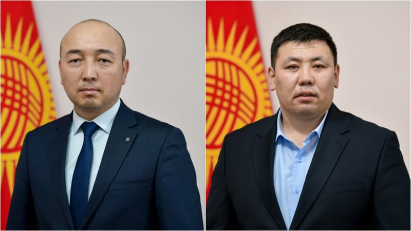 Слева направо: Эркинбек Омуркулов, Адылхан уулу Самат.