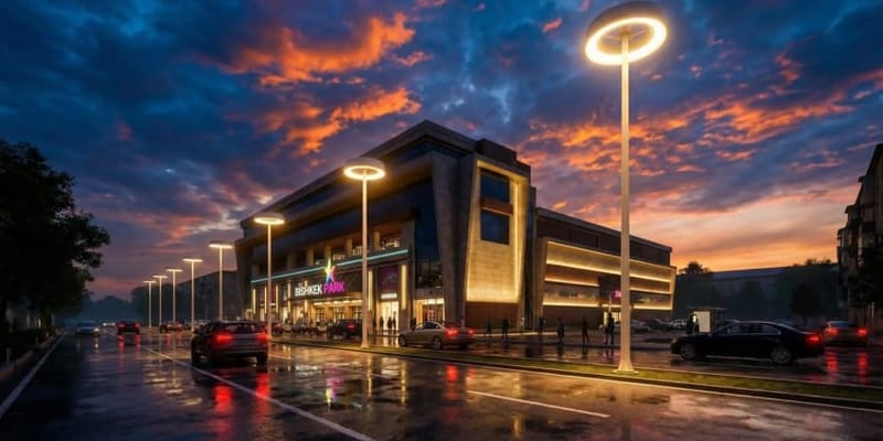 У Bishkek Park появились «умные» прожекторы с Wi-Fi изображение публикации