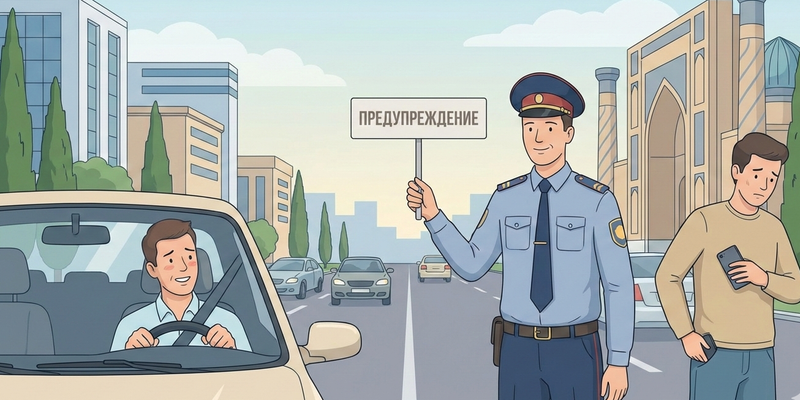 В Узбекистане за мелкие нарушения ПДД штраф заменят предупреждением изображение публикации