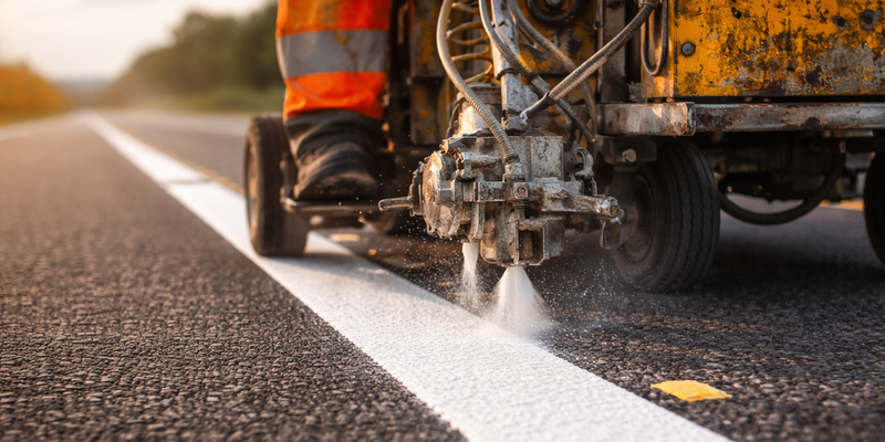 В Нарынской области начали весеннее обновление дорог и разметки изображение публикации