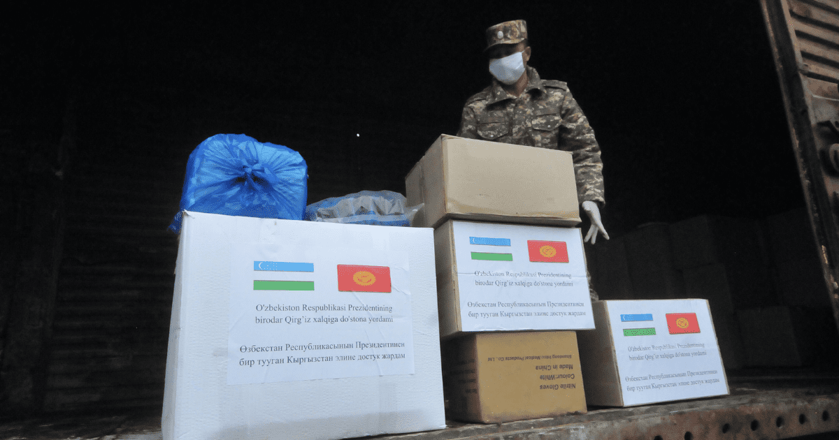 Из Узбекистана доставили 17 вагонов гумпомощи. ФОТО