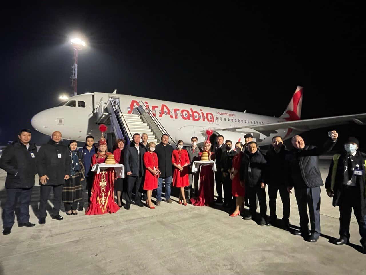 В международном аэропорту «Ош» встретили первый рейс из Шарджи