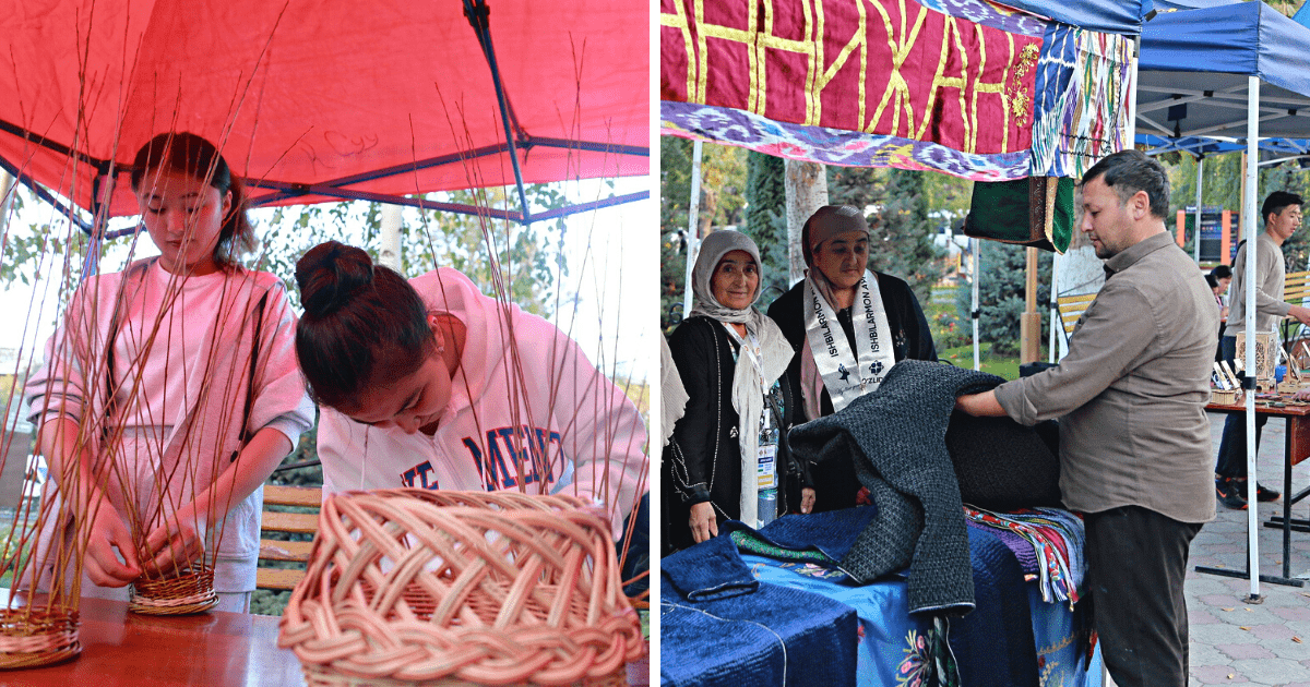 Фестиваль «Караван креативных технологий» прошел в Оше с участием ремесленников из соседних стран